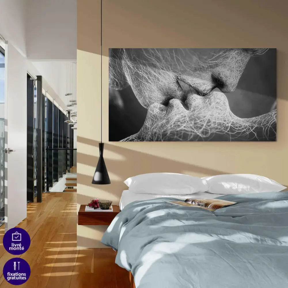 Tableau Moderne Le Kiss - Montableaudeco