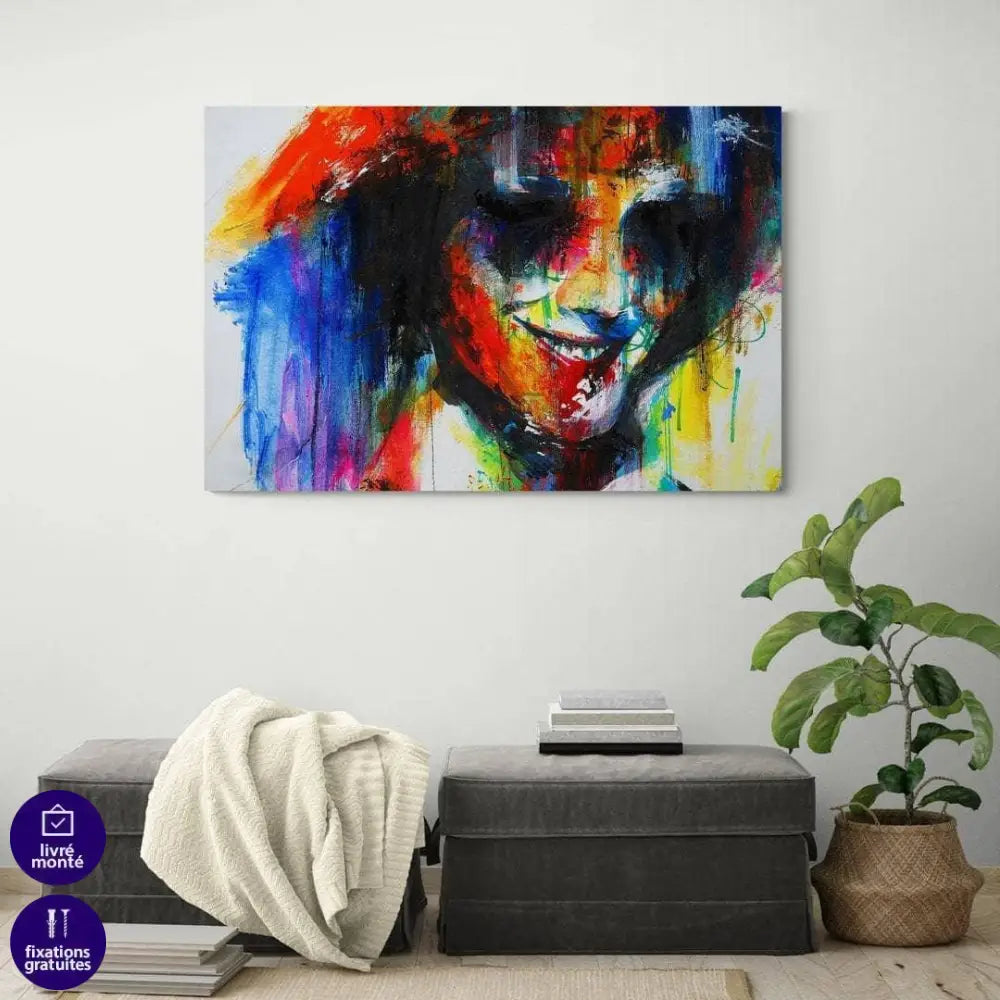 Tableau Moderne Le Sourire d'une Femme - Montableaudeco