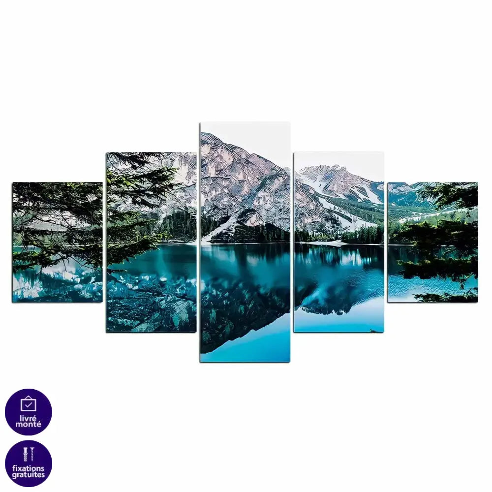 Tableau Montagne et Lac - Montableaudeco