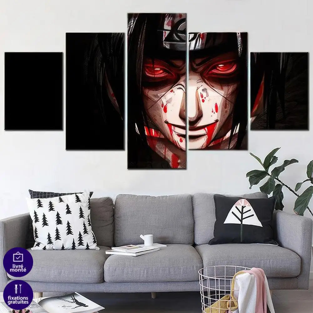 Tableau Naruto 5 Parties HITEK - Montableaudeco