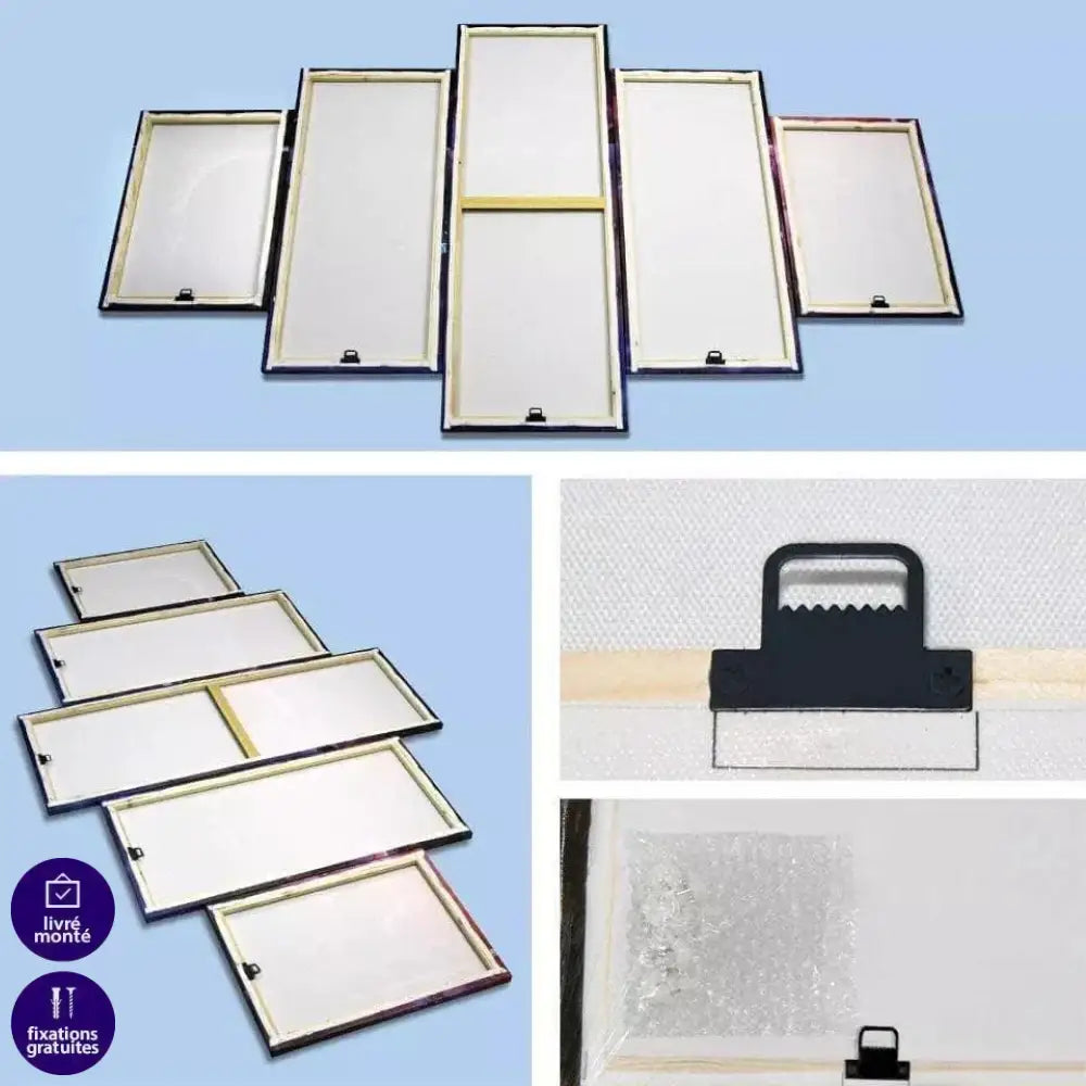 Tableau Naruto 5 Parties L'Éveil de Naruto - Montableaudeco