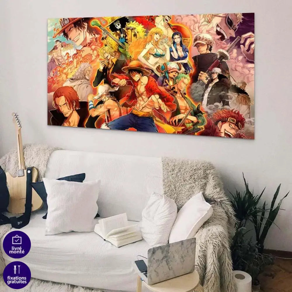 Tableau One Piece Héros - Montableaudeco