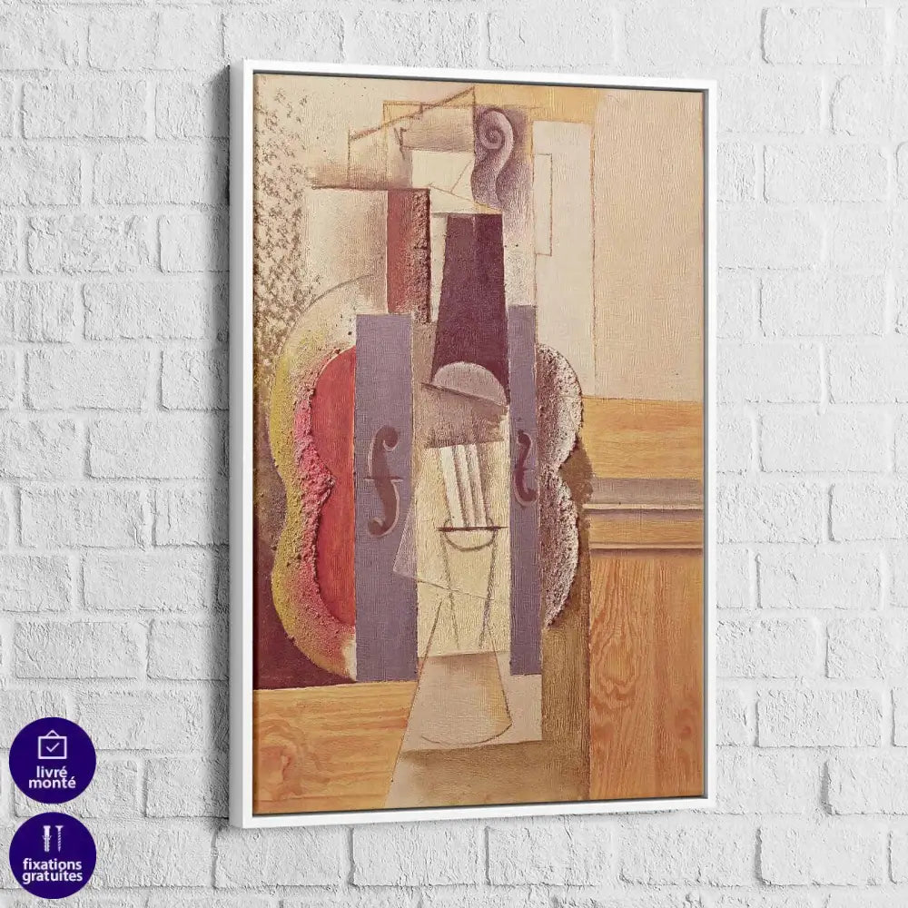 Tableau Pablo Picasso Violon accroché au mur - Montableaudeco