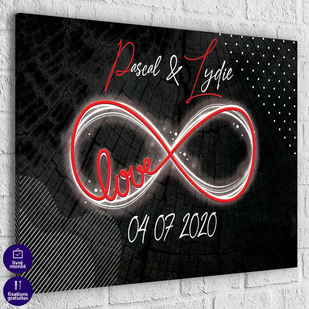 Tableau Personnalisé Amour - Montableaudeco