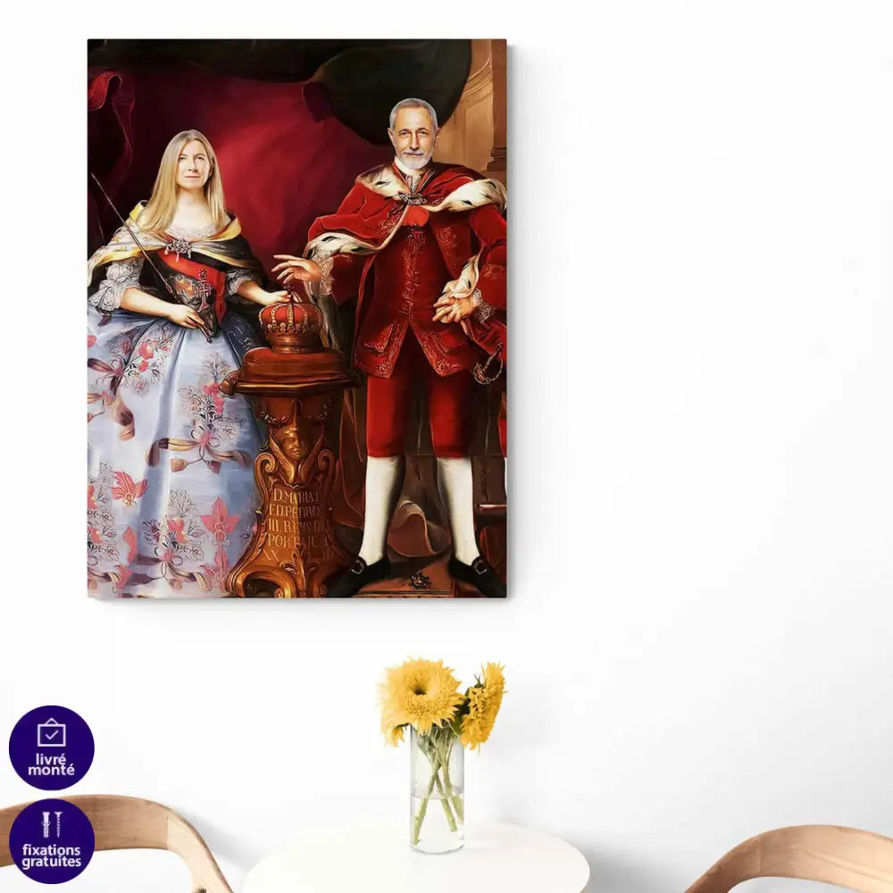 Tableau personnalisé couple Royal - Montableaudeco