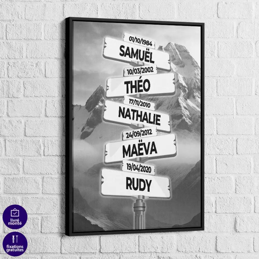 Tableau Personnalisé Prénoms | Les Promos -25% et Livraison Gratuite i