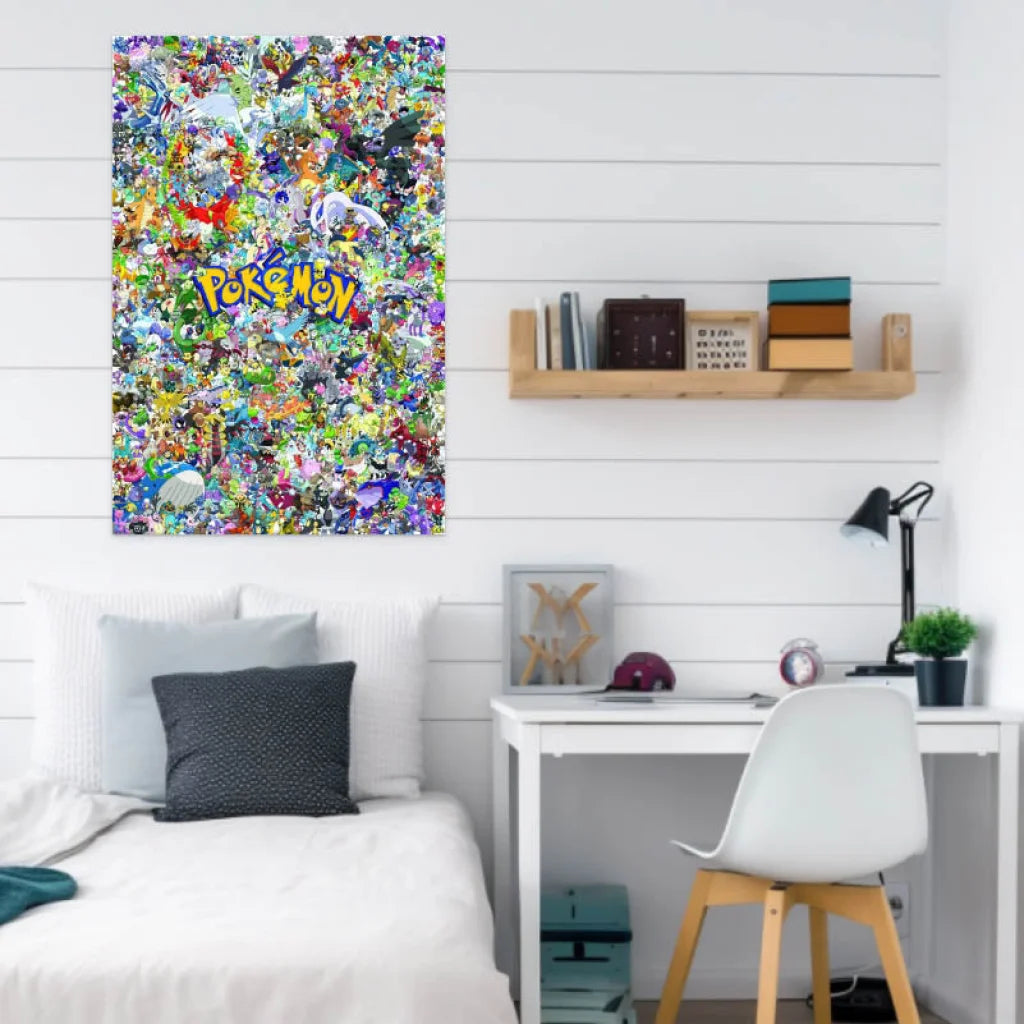 Tableau Pokémon Attrapez les tous 40x60cm / Affiche sans cadre Tableau Dragon Ball