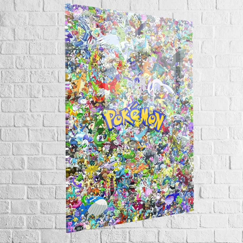 Tableau Pokémon Attrapez les tous 40x60cm / Plexiglas Tableau Dragon Ball