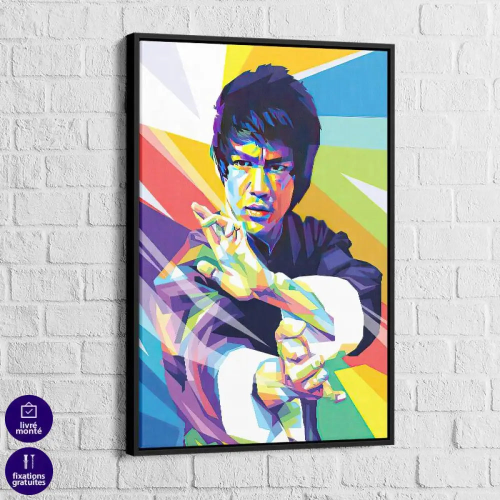 Tableau Pop Art Bruce Lee - Montableaudeco
