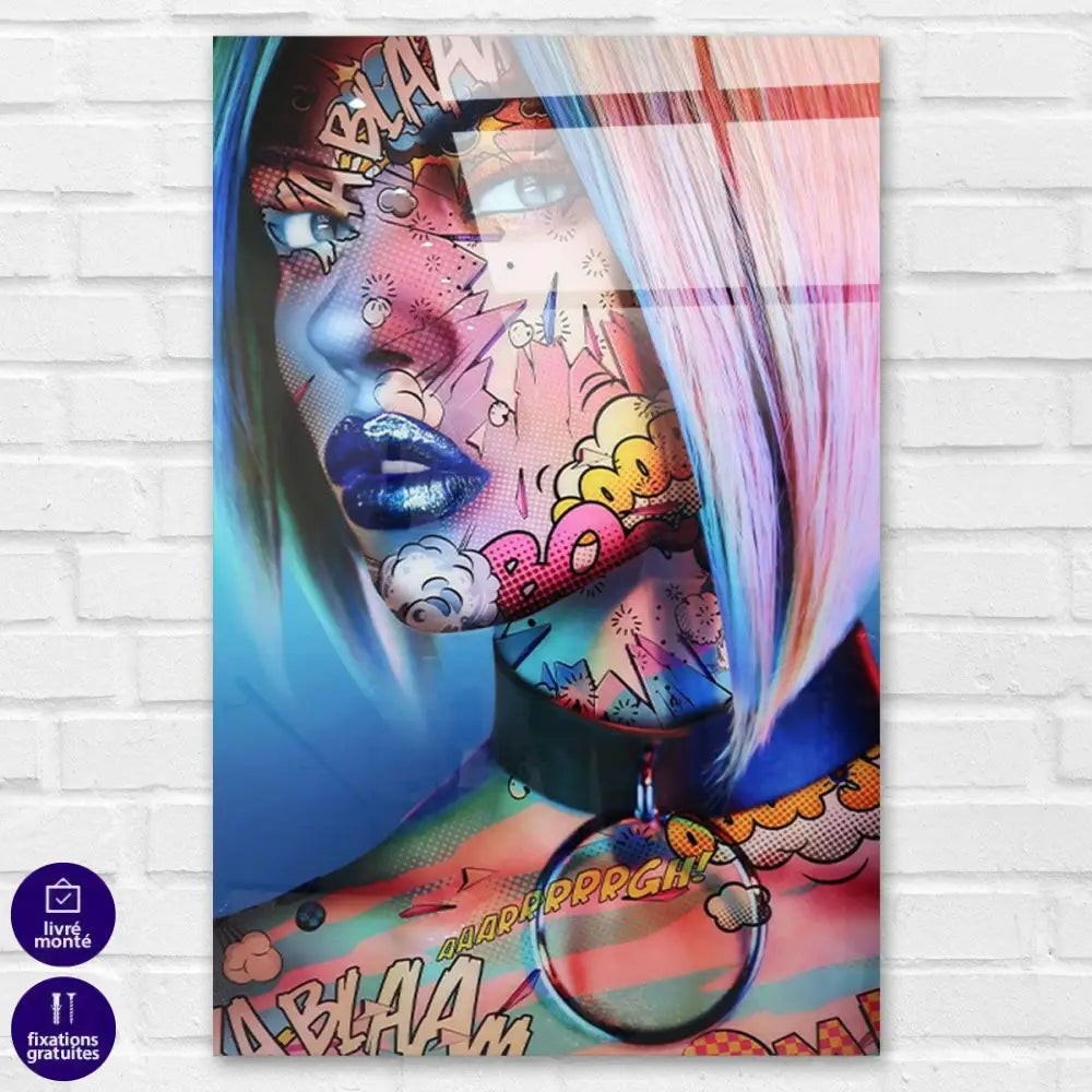 Tableau Pop Art Fashion Tatoo - Montableaudeco