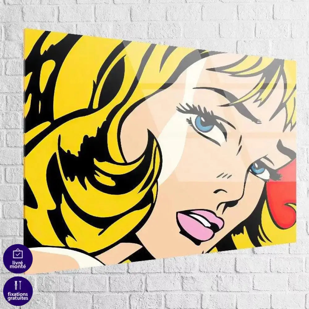 Tableau Pop Art La Jolie Blonde - Montableaudeco
