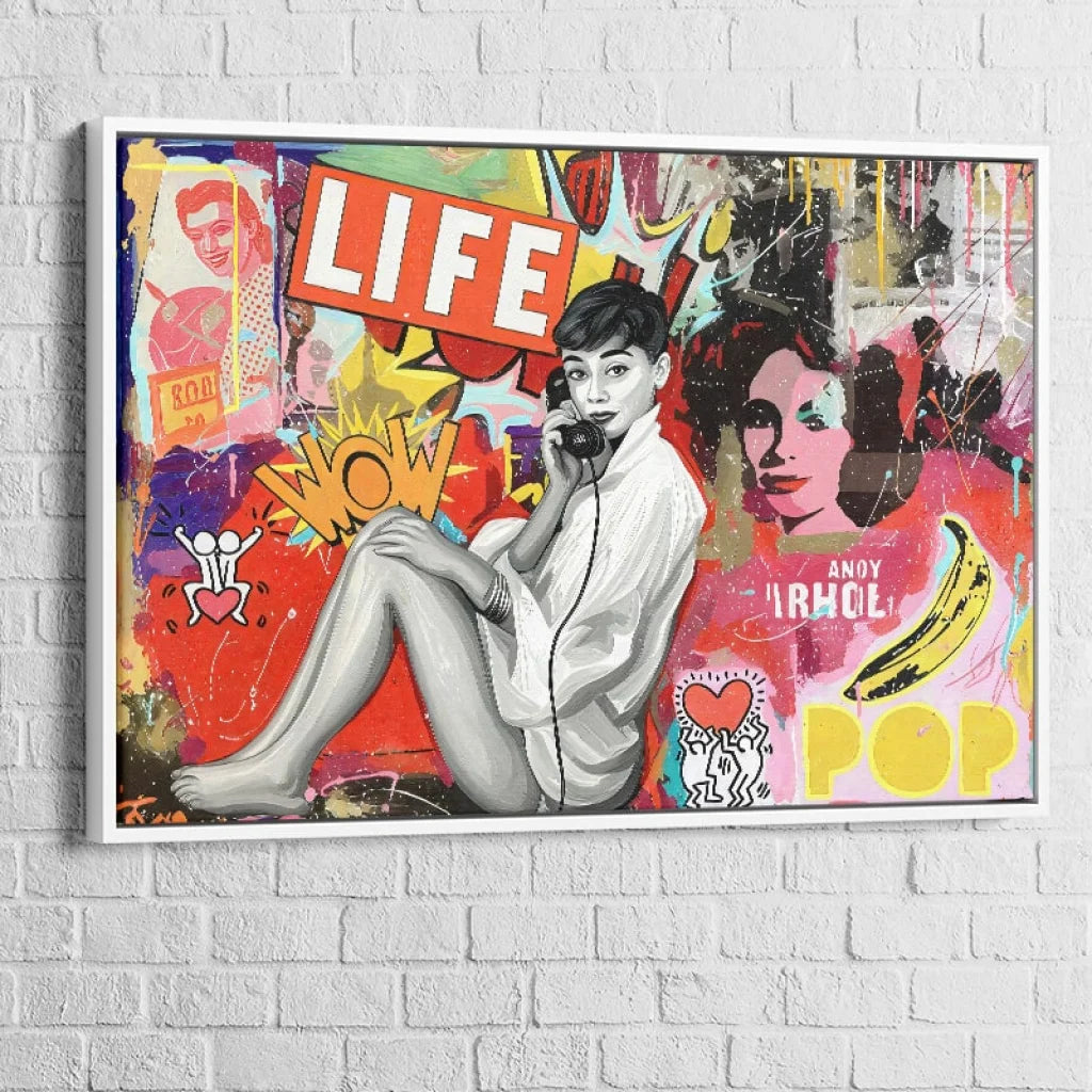 déco mur salon style comics et icônes