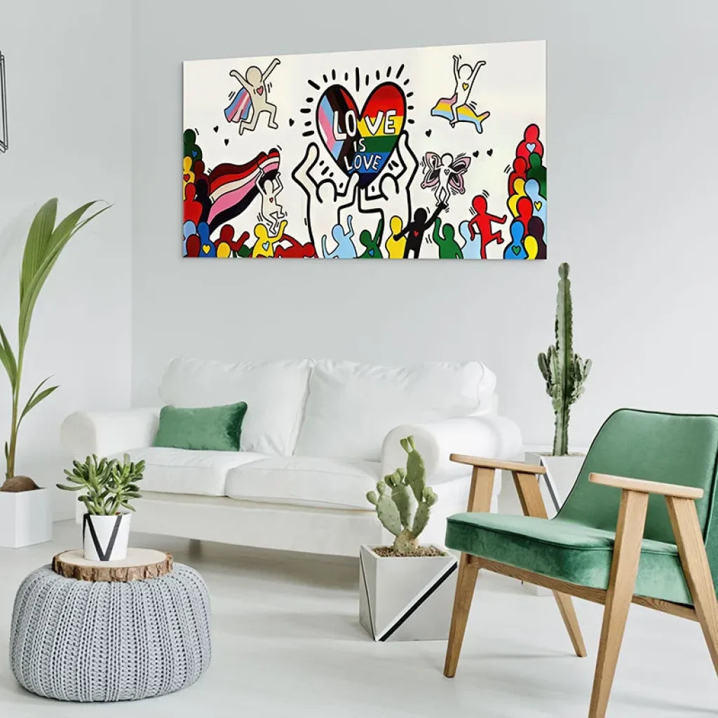 Tableau Pop Art - Love Is Love Tableau Pop Art