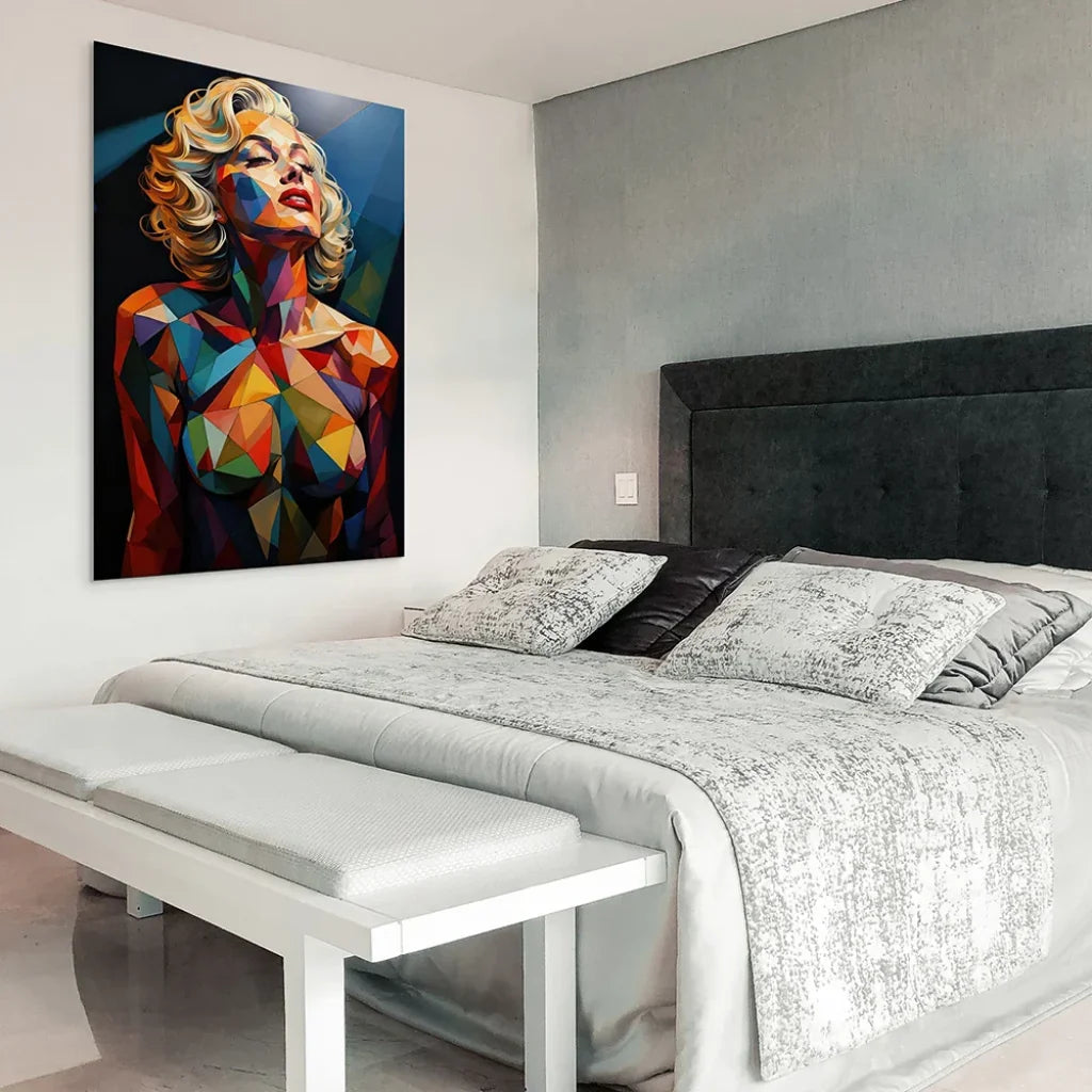 Tableau Pop Art – Icône Marilyn Monroe Couleurs Vives