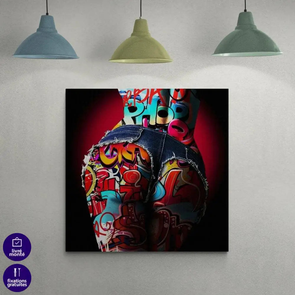 Tableau Pop Art Sexy Tatoo 3 pièces - Montableaudeco