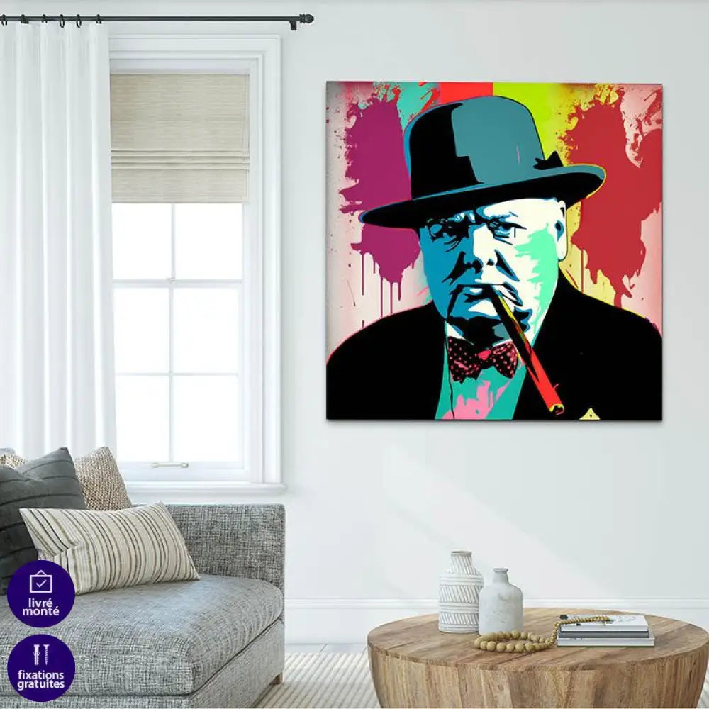 Tableau Pop Art Winston Churchill - Montableaudeco