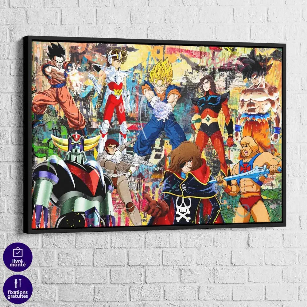 Tableau Mes Super Héros 80 - Montableaudeco