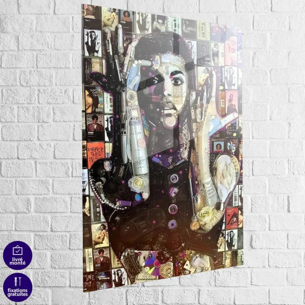 Tableau Prince Portrait Composé 40x60cm / Plexiglas Tableau Célébrité
