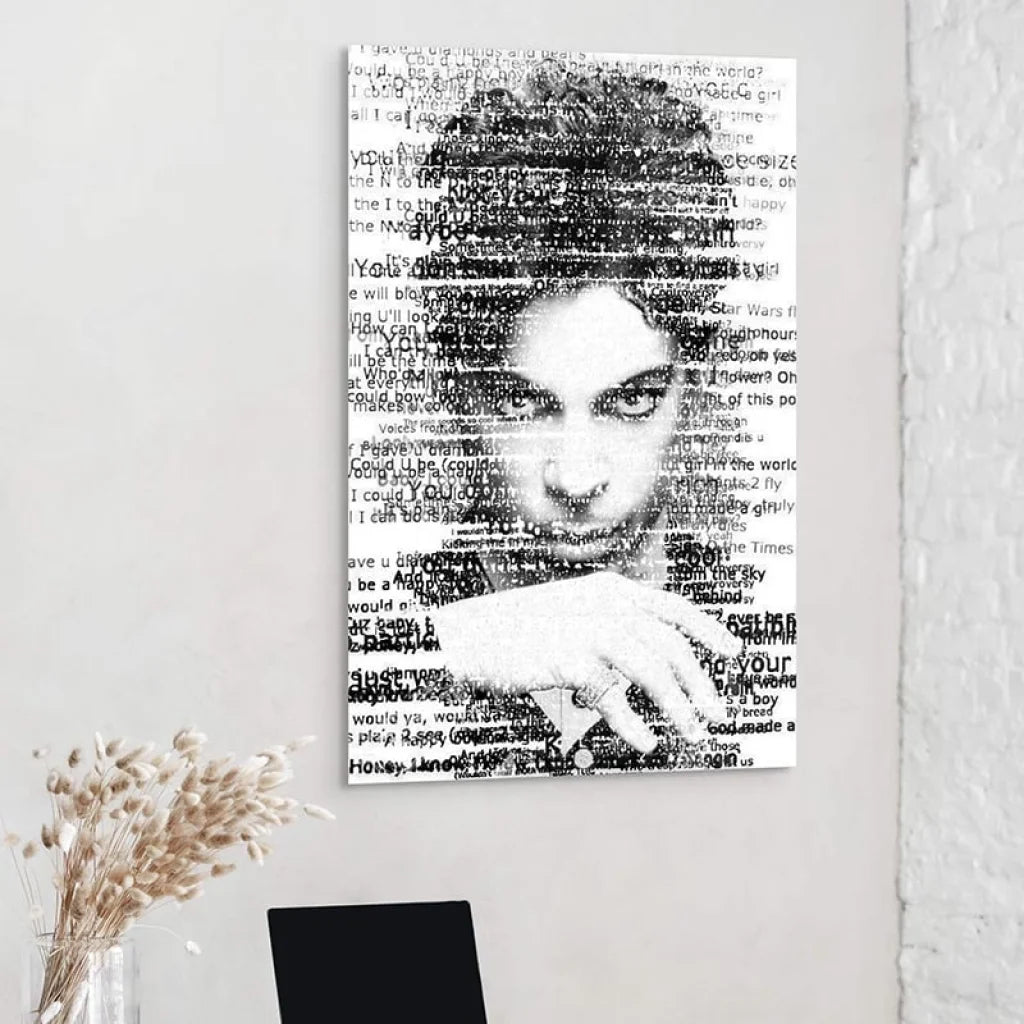 Tableau Prince Révélation Typographique 40x60cm / Affiche sans cadre Tableau Célébrité