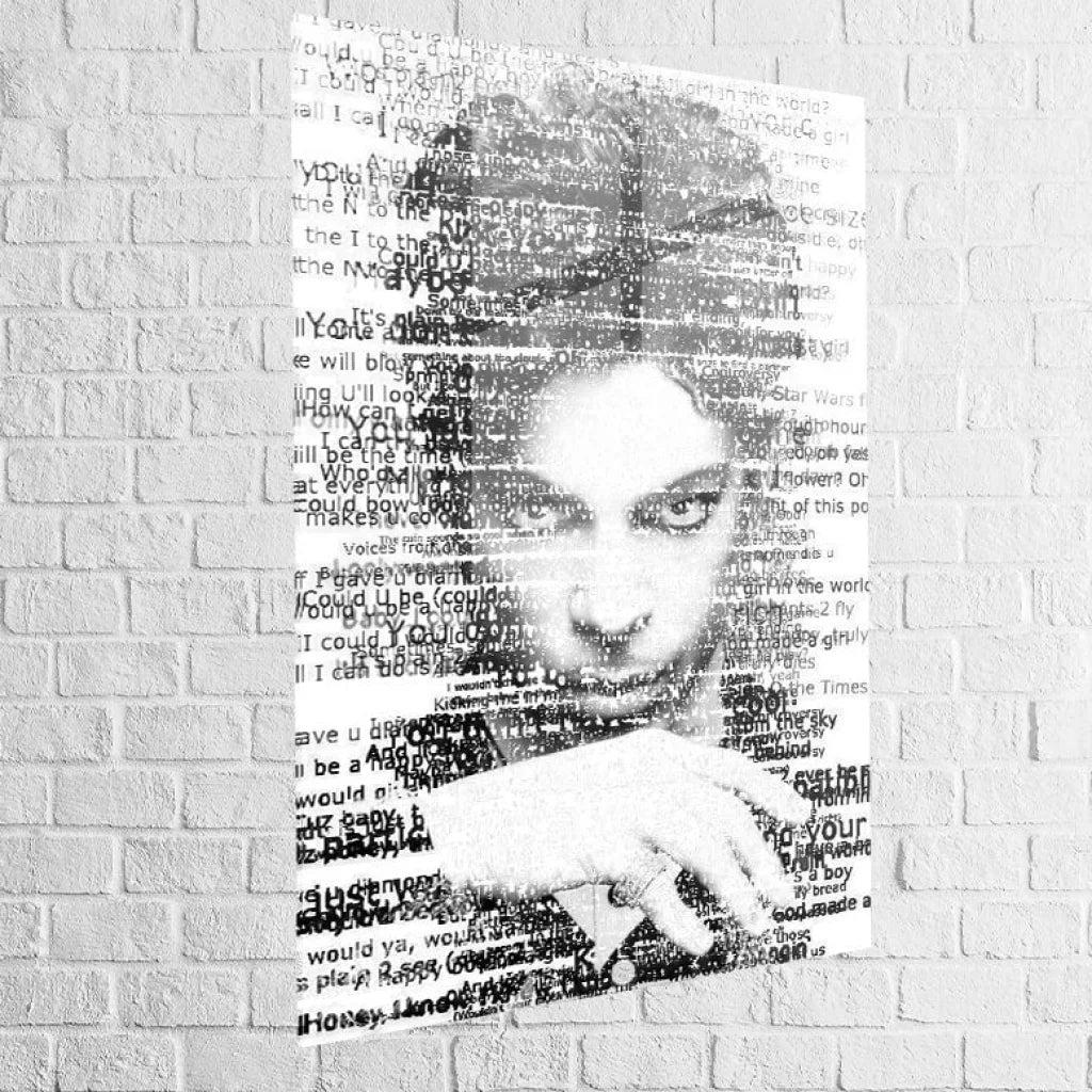 Tableau Prince Révélation Typographique 40x60cm / Plexiglas Tableau Célébrité