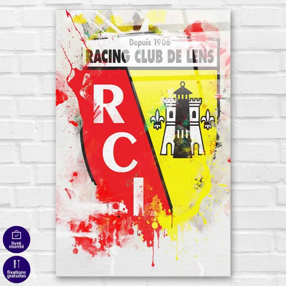 Tableau RC Lens Graffiti - Montableaudeco