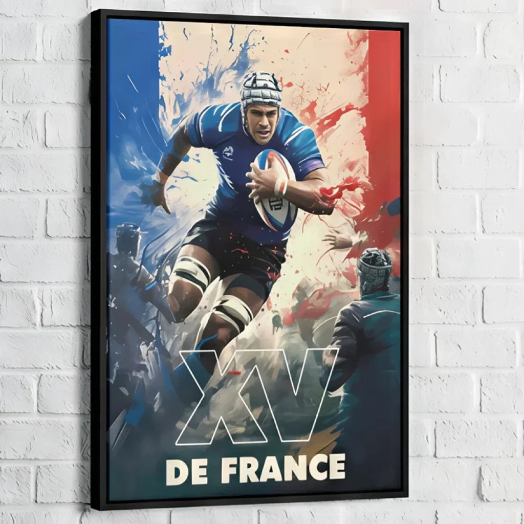 Toile tendue XV de France dynamique pour salon ou chambre