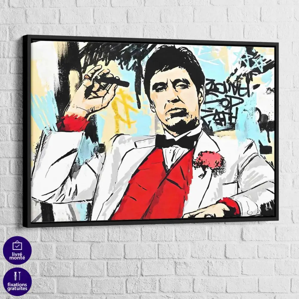 Tableau Scarface Al Pacino Street Art - Montableaudeco