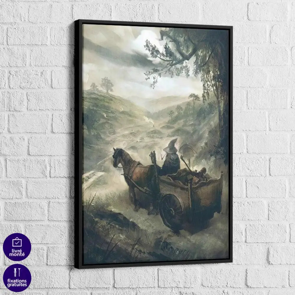Tableau Seigneur des Anneaux Gandalf - Montableaudeco