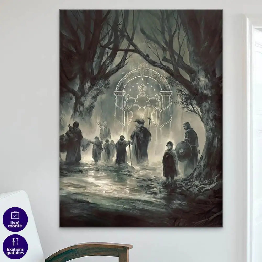 Tableau Seigneur des Anneaux Gouffre de Helm - Montableaudeco