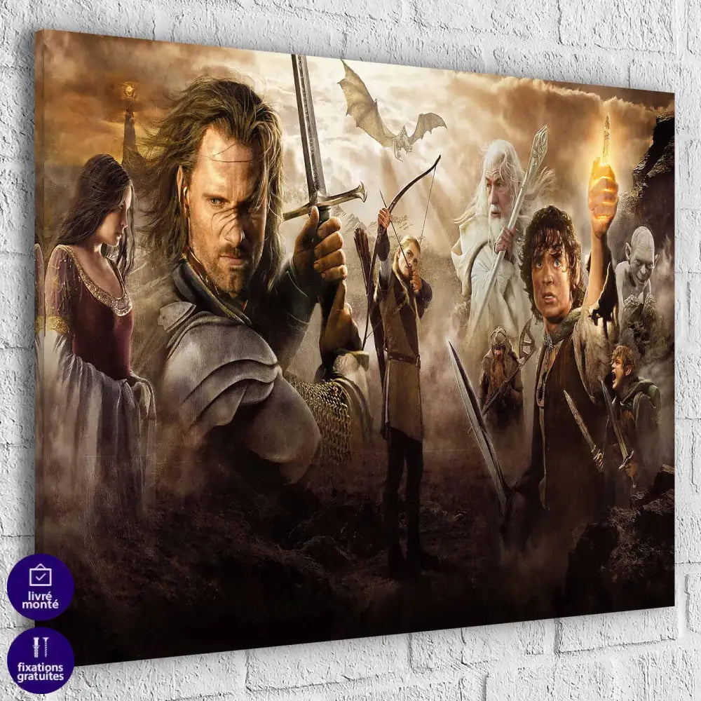 Tableau Seigneur Des Anneaux Movie - Montableaudeco