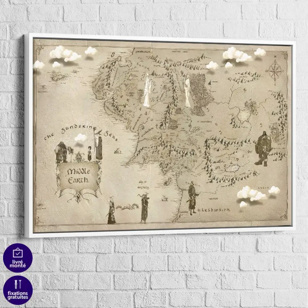 Tableau Seigneur Des Anneaux Terre Du Milieu 6