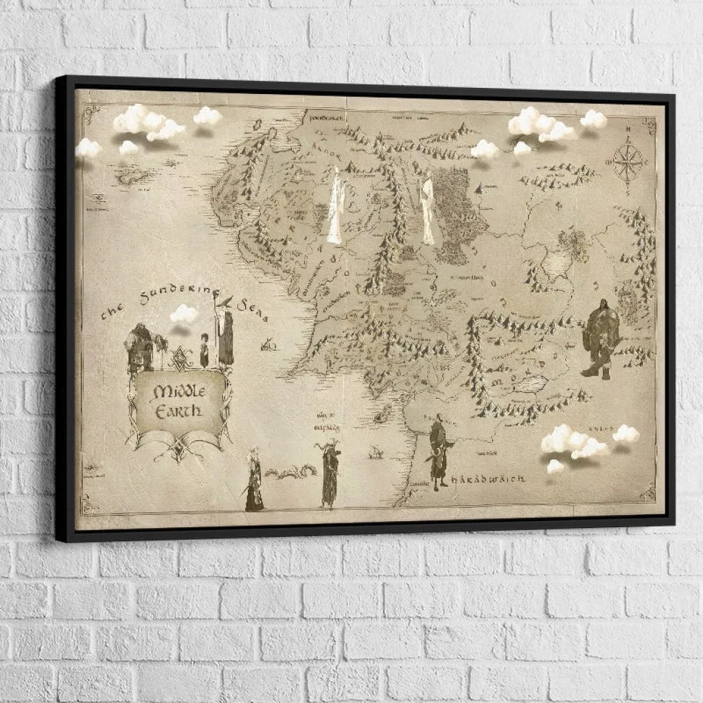 Tableau Seigneur Des Anneaux Terre Du Milieu 7