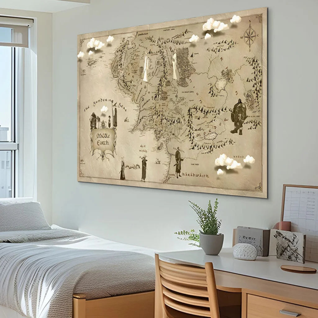 Tableau Seigneur Des Anneaux Terre Du Milieu 2