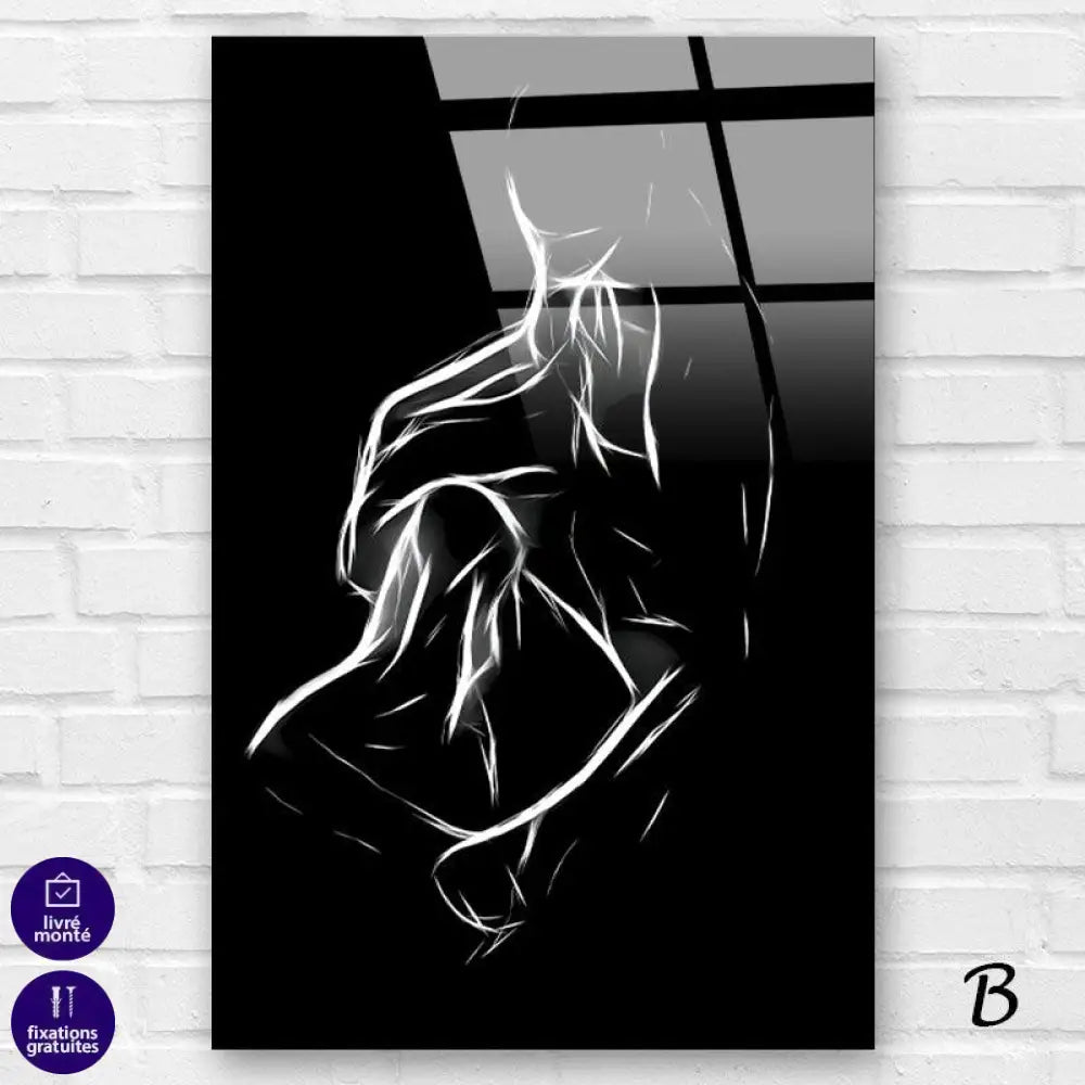 Tableau Sexy Le Noir et Blanc 2 Pièces - Montableaudeco