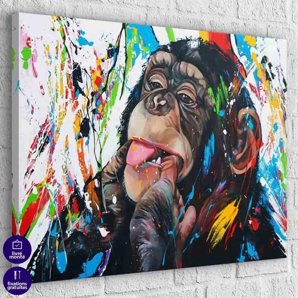 Tableau Singe Monkey Beauty - Montableaudeco