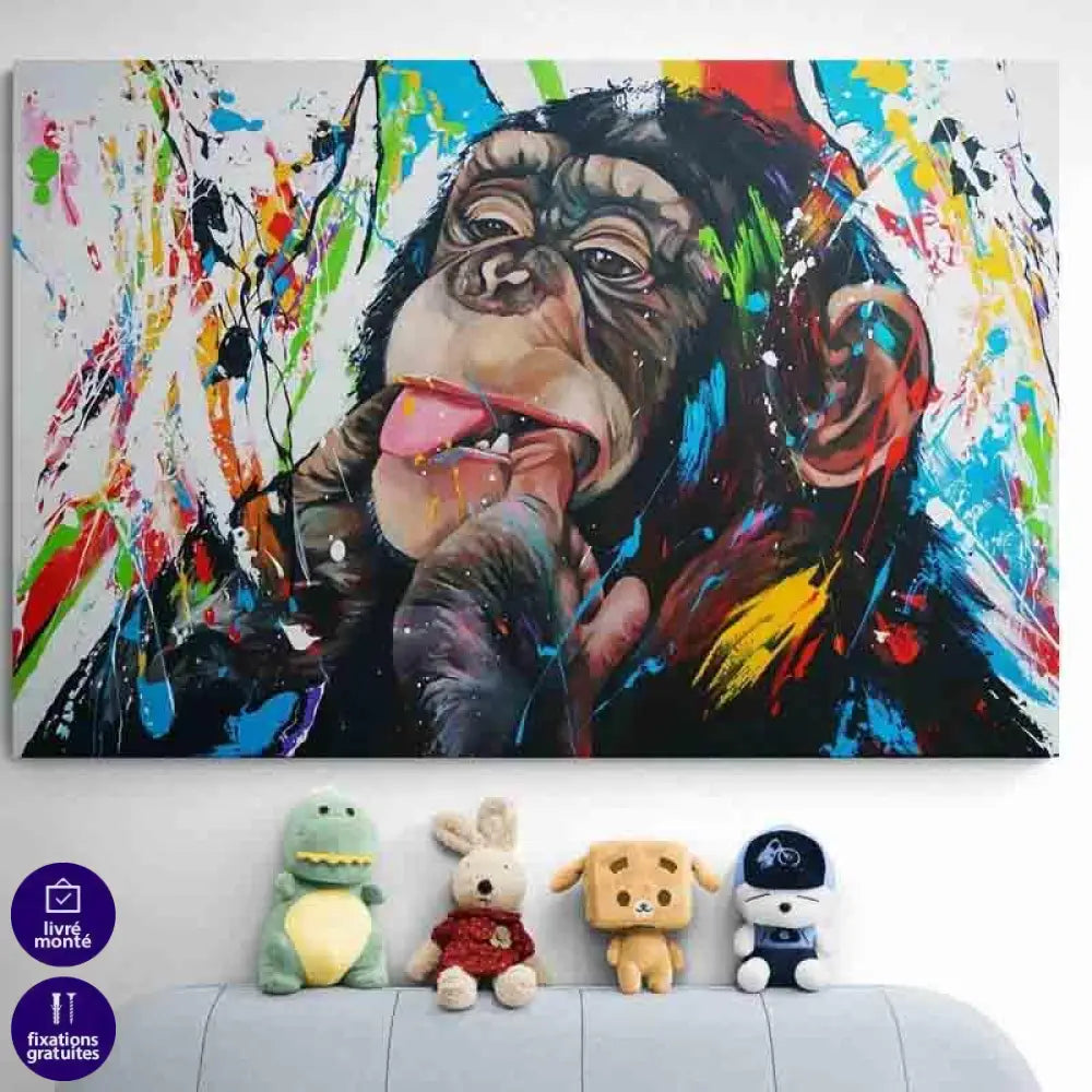 Tableau Singe Monkey Beauty - Montableaudeco