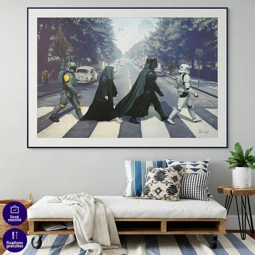 Tableau Star Wars en Mode Beatles b