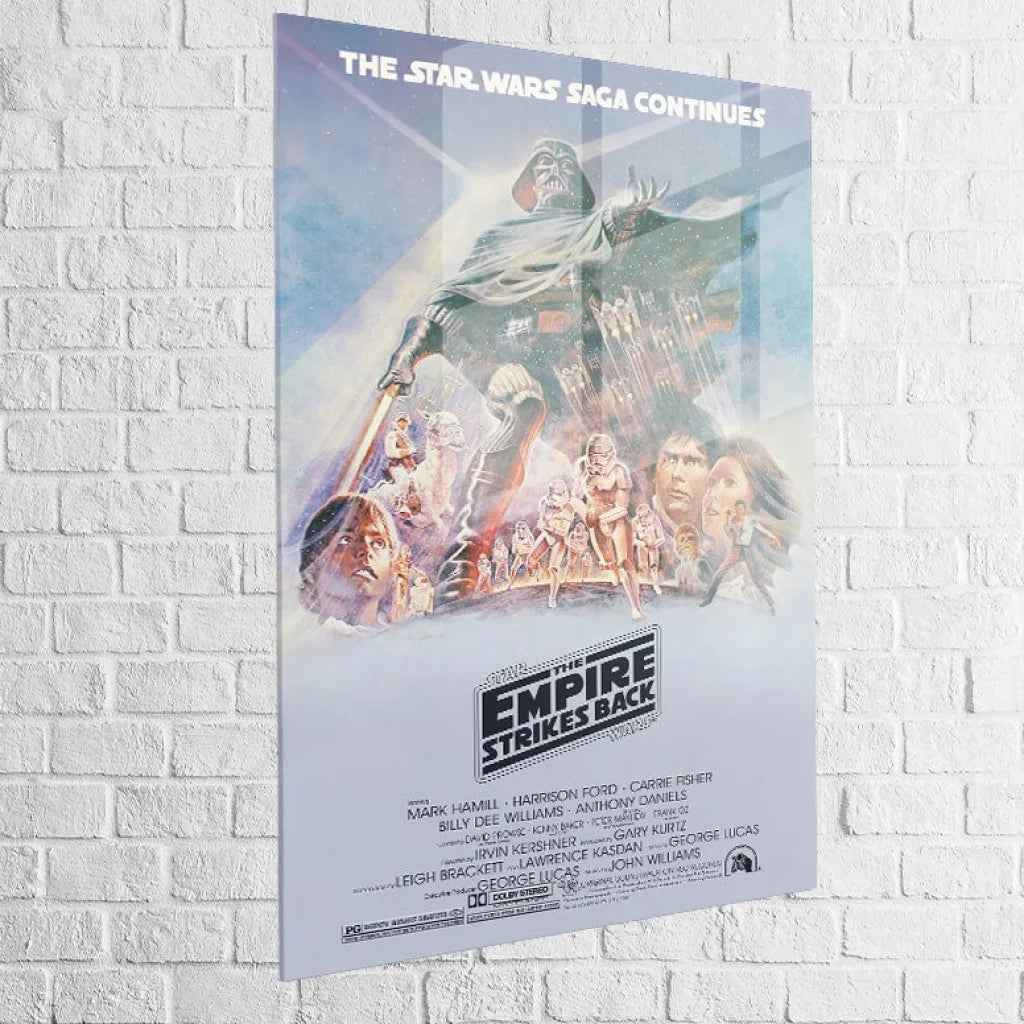 Tableau Star Wars Original L’Empire Contre Attaque 40x60cm / Plexiglas Tableau Star Wars