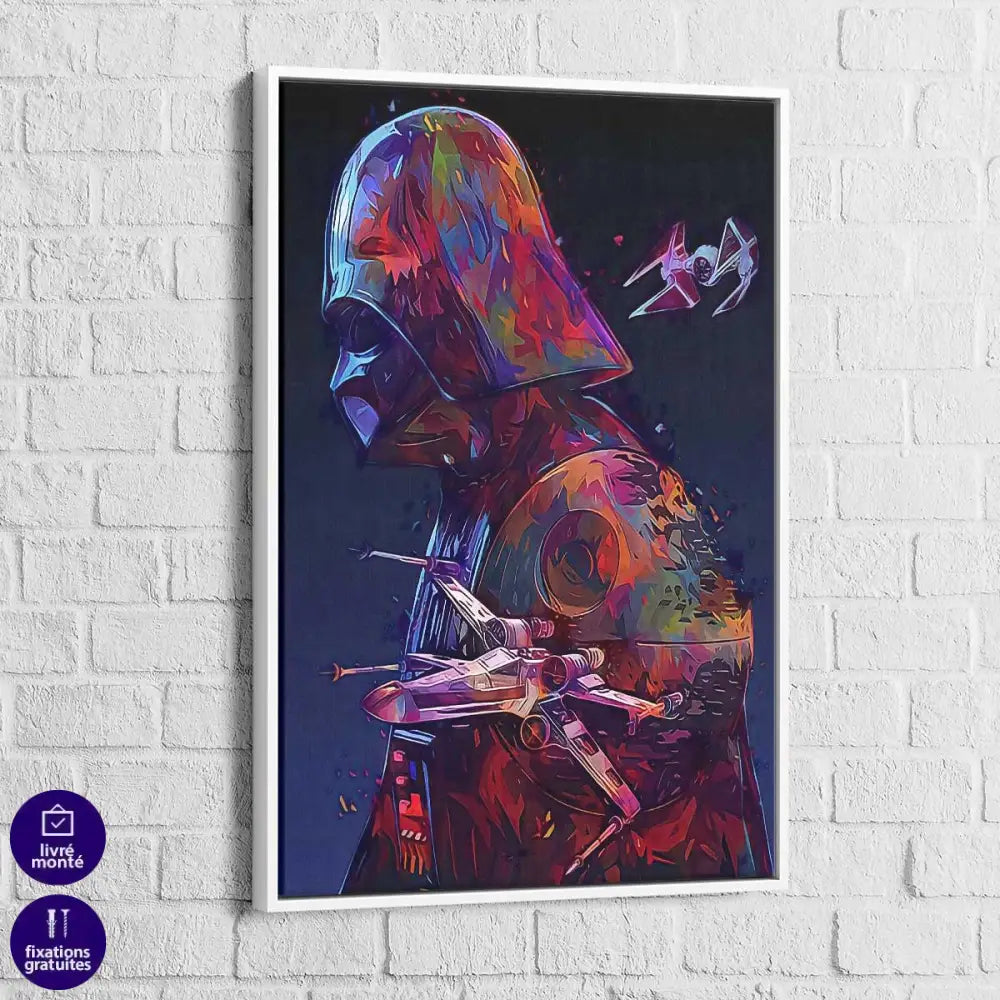 Tableau Star Wars Vador Death Star - Montableaudeco