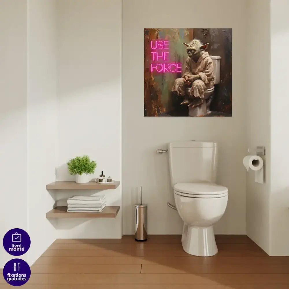 Street Art Star Wars Yoda fun et décalé pour salon moderne