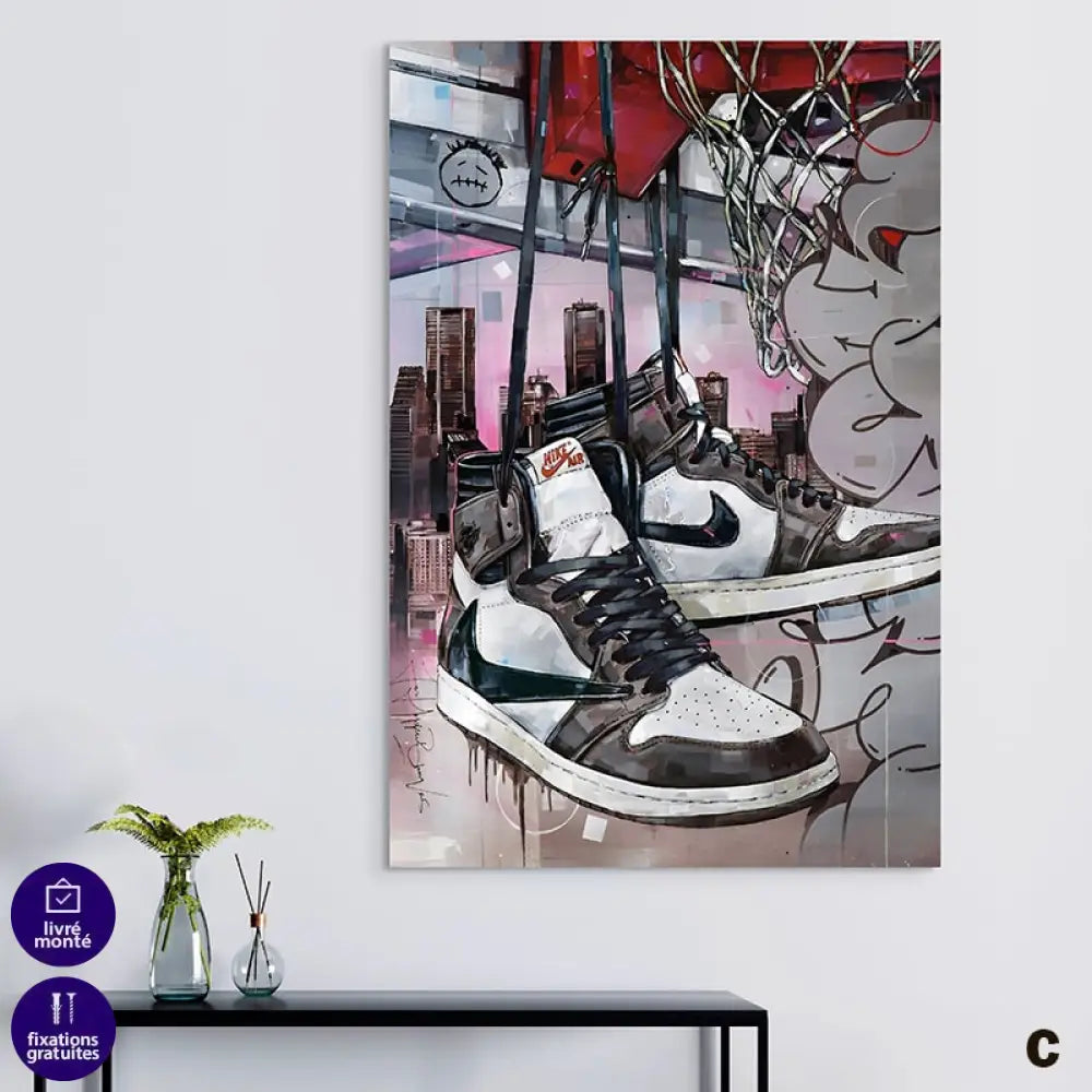 Tableau Street Art Air Basket Collection 40x60cm / Affiche sans cadre / C Tableau Street Art