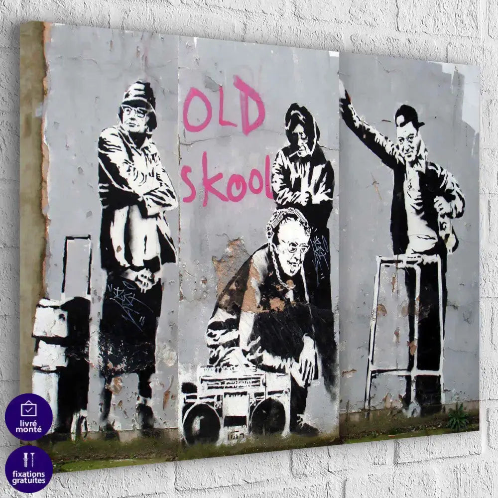 Tableau Street Art Banksy Mur Graffiti - Montableaudeco