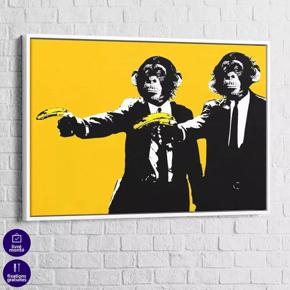 Tableau Street Art Banksy Pulp Fiction - Montableaudeco