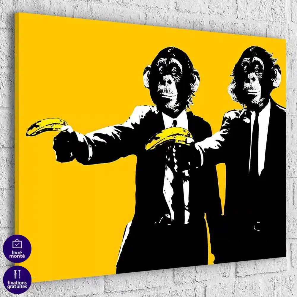 Tableau Street Art Banksy Pulp Fiction - Montableaudeco