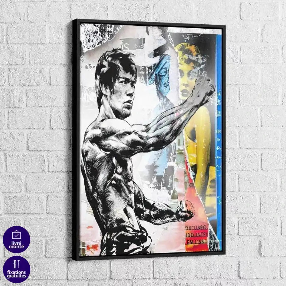 Tableau Street Art Bruce Lee - Montableaudeco