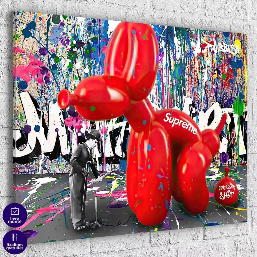 Tableau Street Art Chaplin Suprême - Montableaudeco