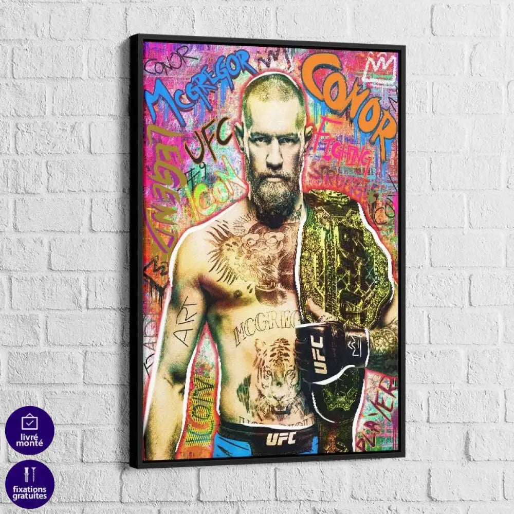 Tableau Street art Conor Mc Gregor - Montableaudeco