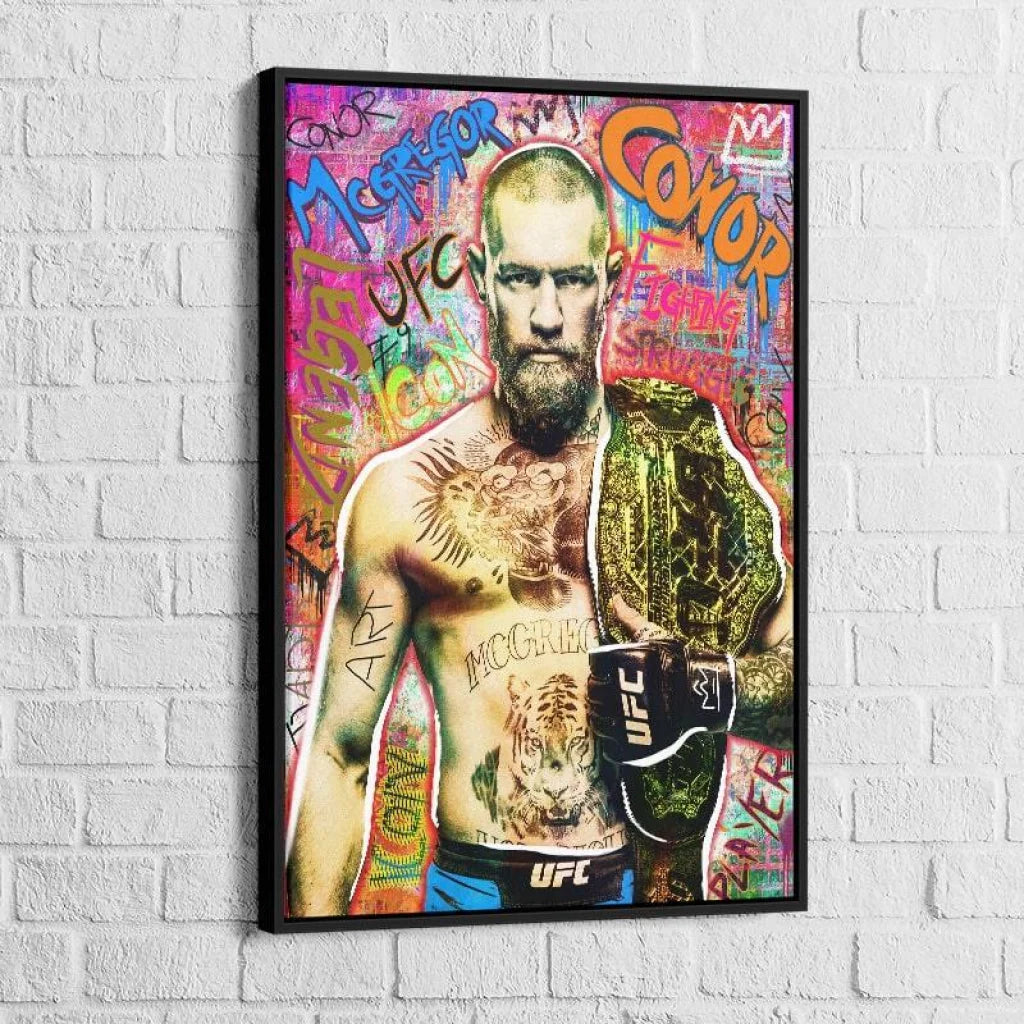 Tableau Street art Conor Mc Gregor - Montableaudeco