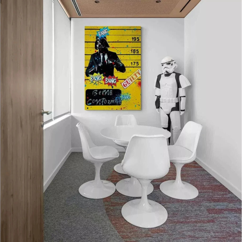 Tableau Street Art Dark Vador Guilty - Montableaudeco