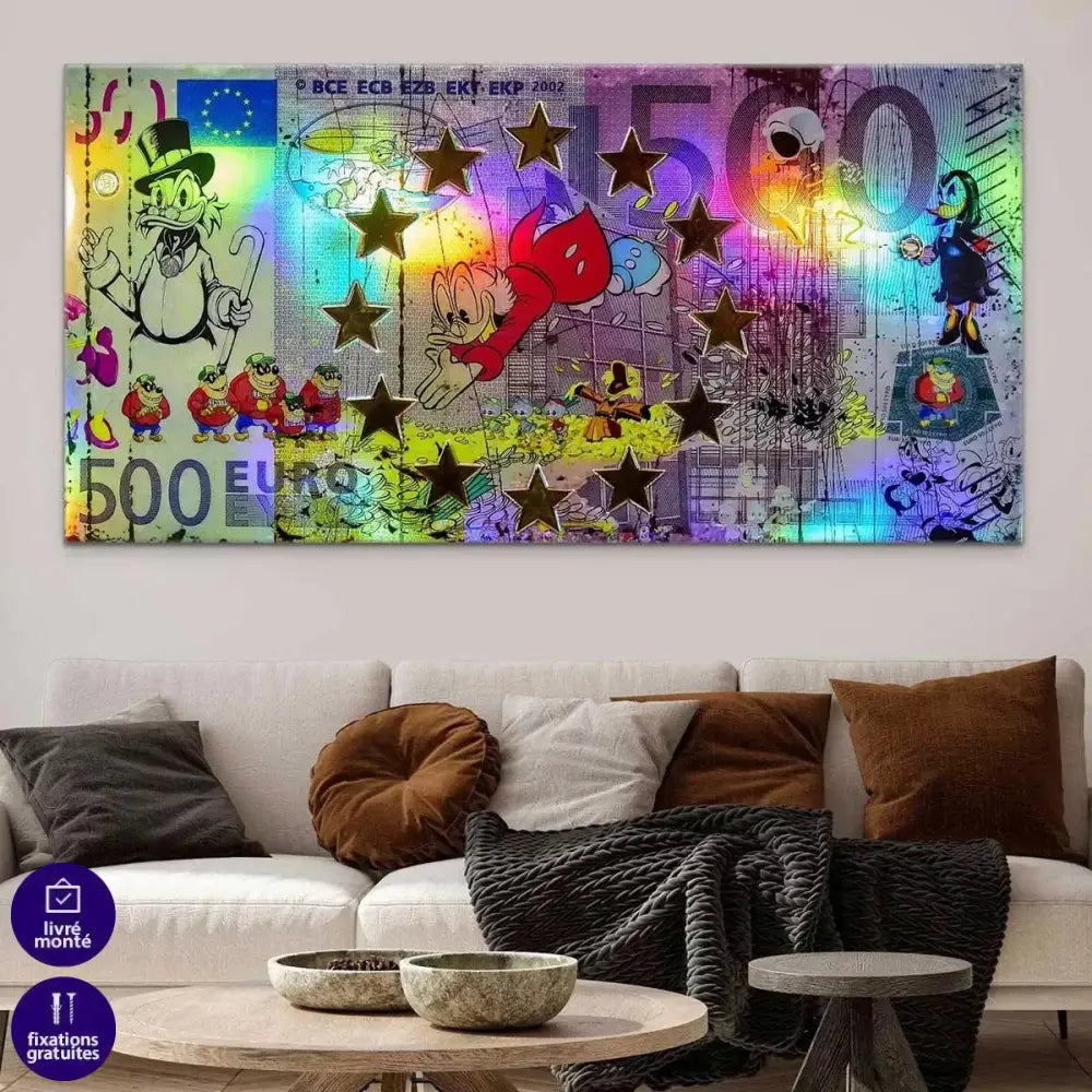 Tableau Street Art Disney Cartoon 500€ - Montableaudeco